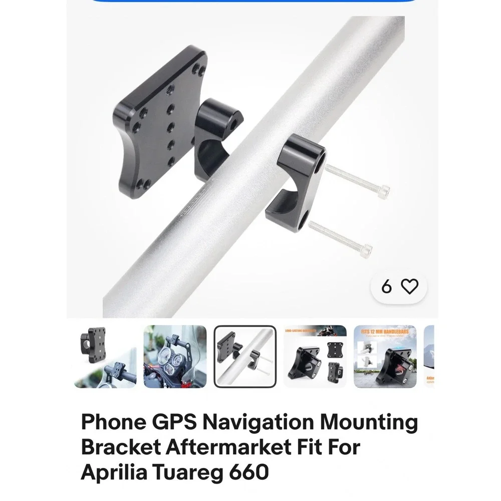 Motorcycle GPS Navigation‎ Phone Mount Bracket 16mm Universal